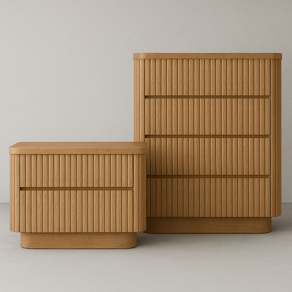 Kaari Fluted Bedroom Collection – Elegant Modern Craft