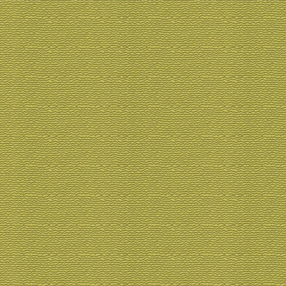Close-up of chartreuse yellow-green upholstery fabric showing a fine wavy basketweave texture, 27% cotton and 73% polyester blend suitable for sofa upholstery.