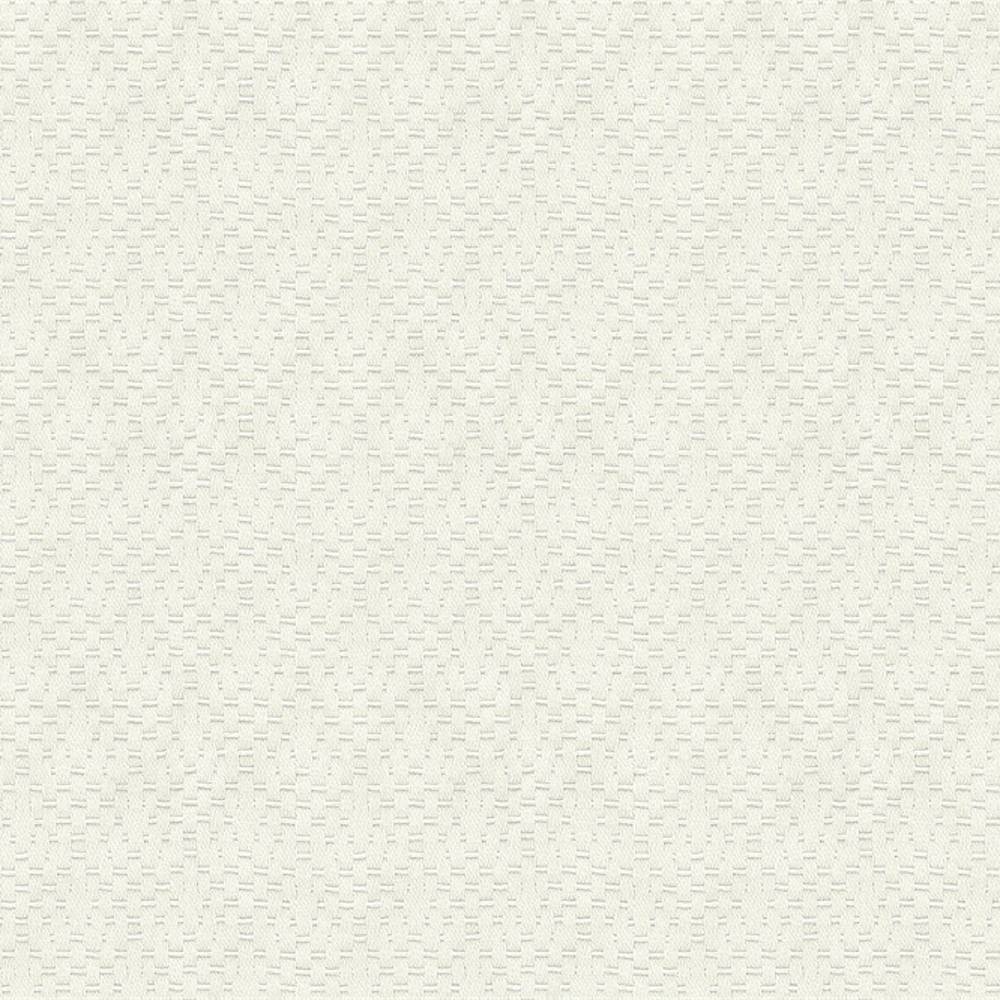 Close-up of neutral cream contemporary upholstery fabric showing a subtle small rectangular woven texture; 30% cotton, 70% polyester with a soft matte finish, suitable for sofas.