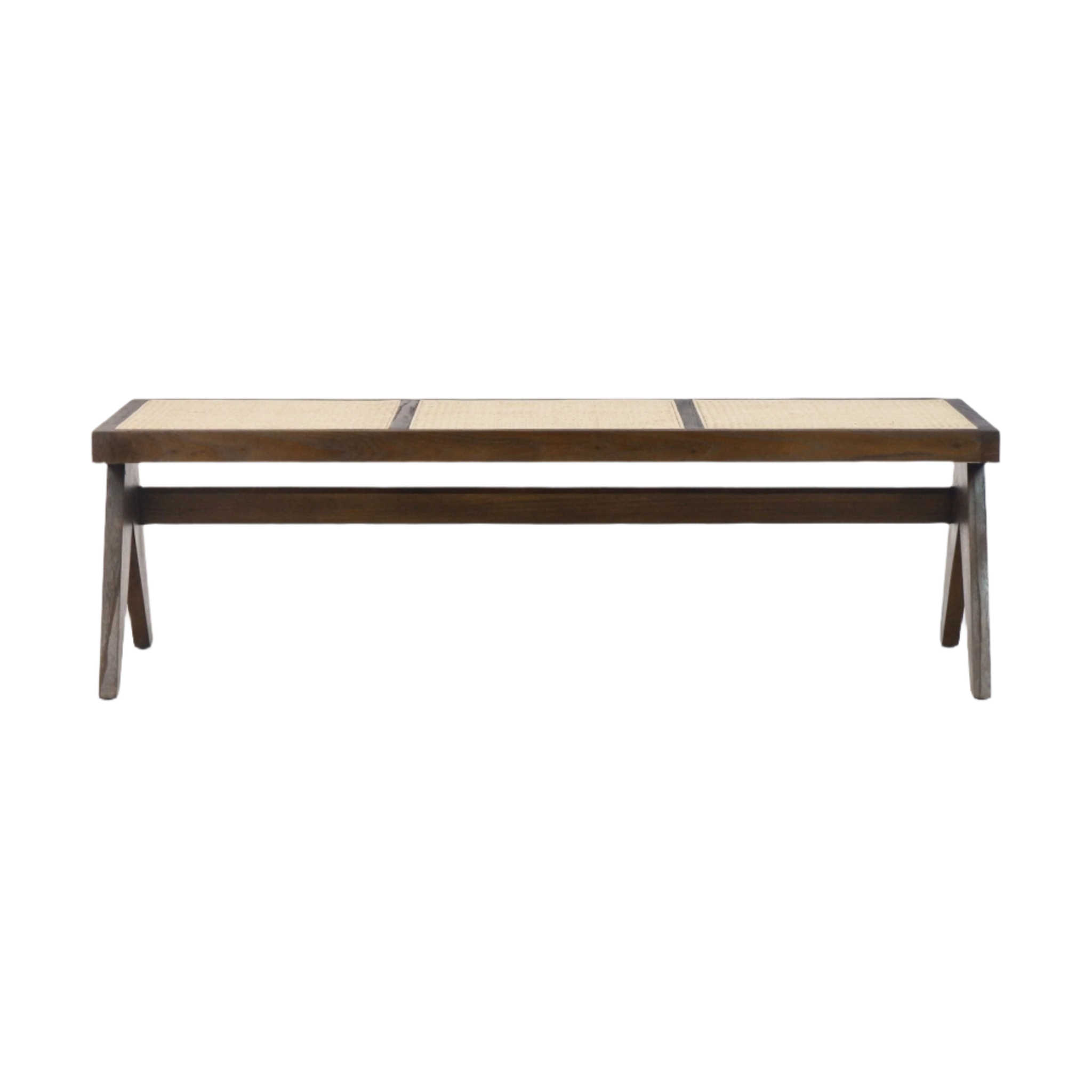 Pierre Jeanneret Cane Bench - INTERIORTONIC