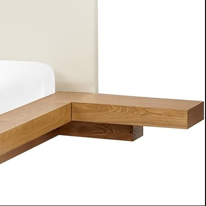 Ash Wood Kenzo Modern Japandi Platform Bed EU Super King