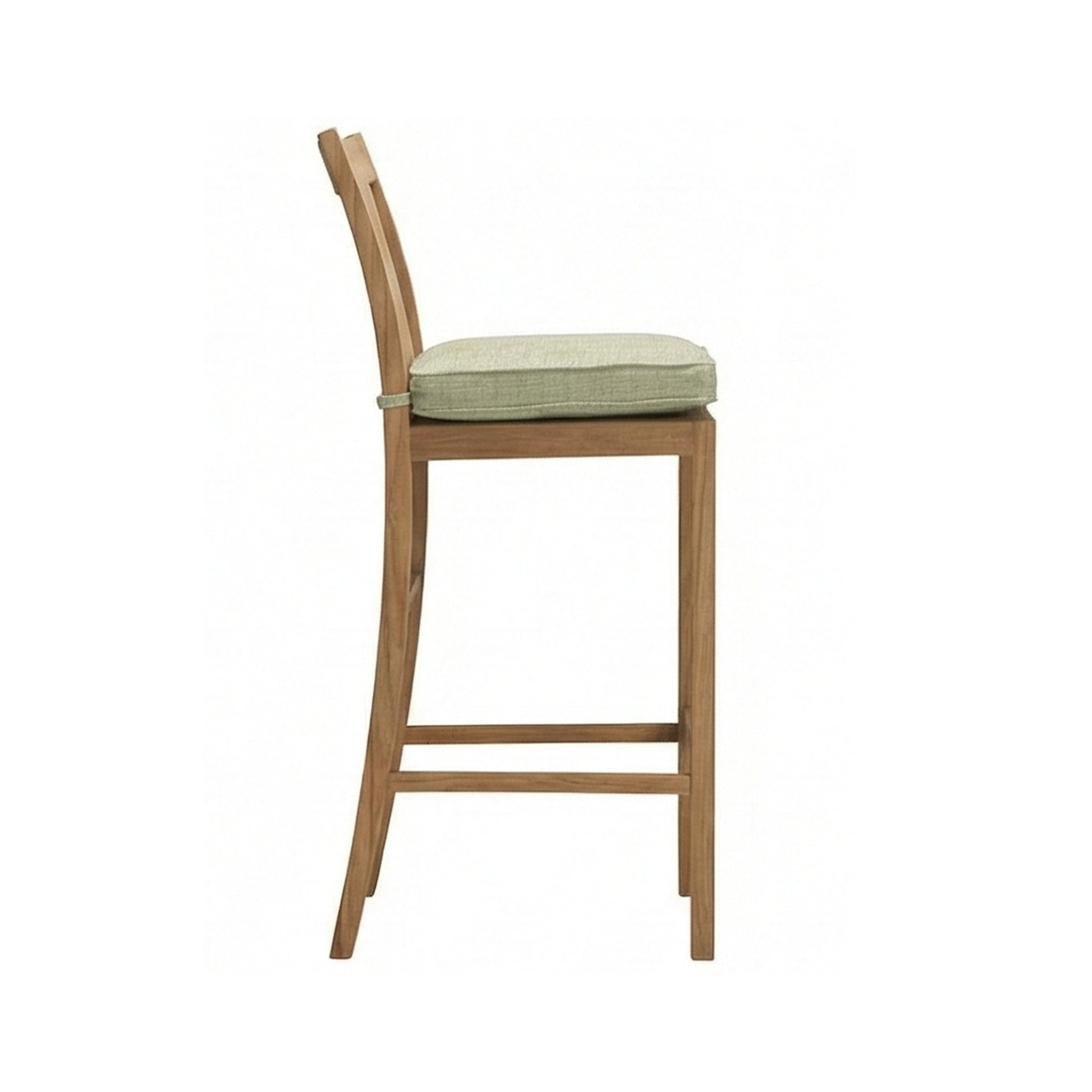 Leopold Armless Teak Outdoor Bar Stool