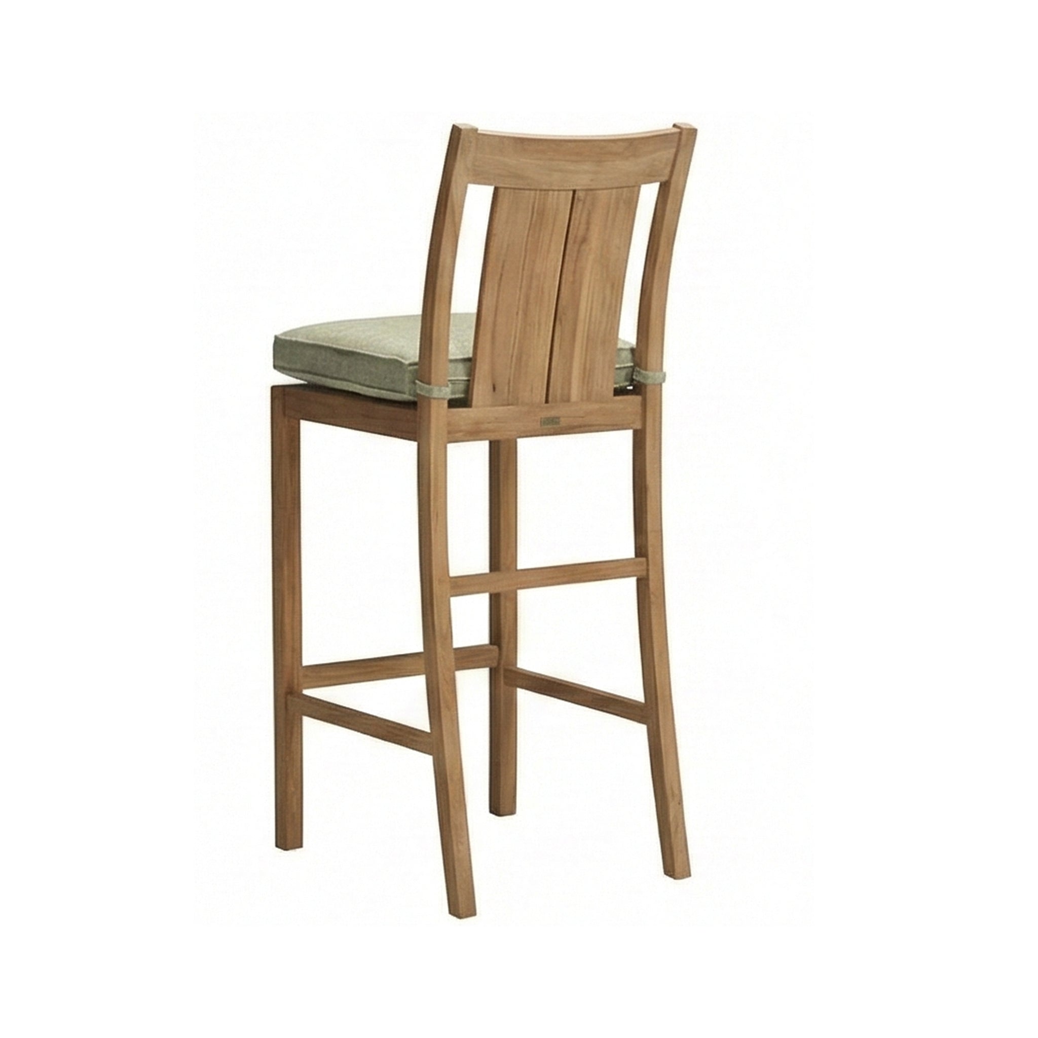 Leopold Armless Teak Outdoor Bar Stool