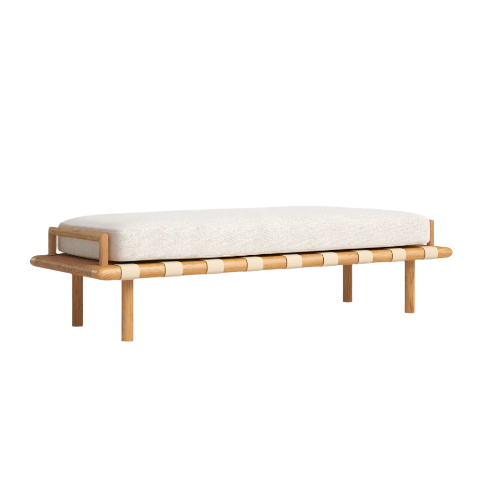 Custom Mosely Boucle End of Bed Bench Seat - INTERIORTONIC
