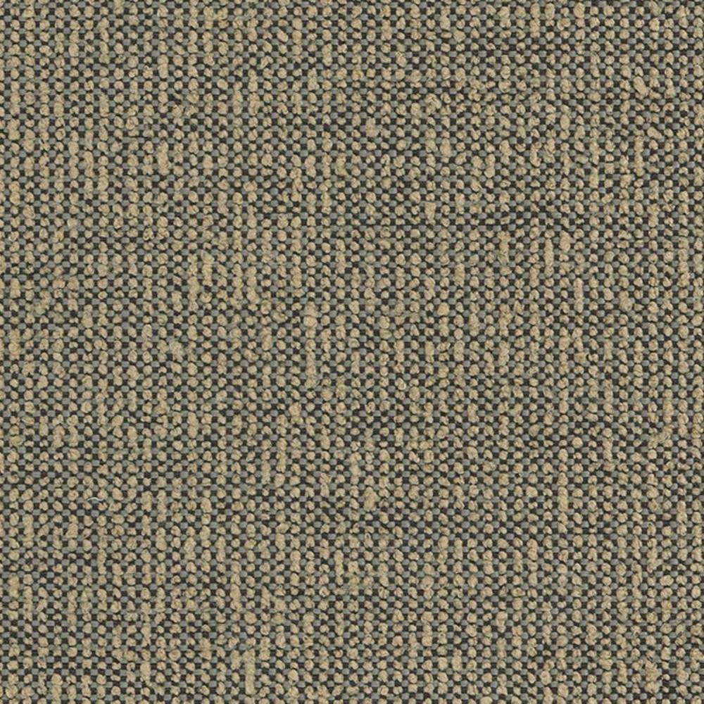 Close-up of beige and gray basket-weave upholstery fabric showing textured 100% polyester heavy-duty weave, ideal for indoor sofas and other neutral upholstery applications.