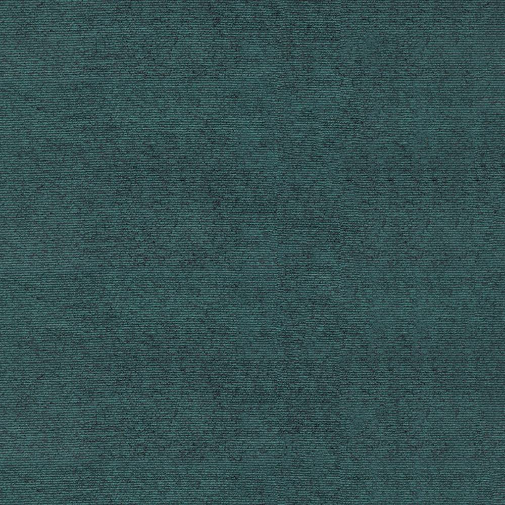 Close-up of a teal woven upholstery fabric swatch with subtle heathered texture; 88% viscose, 2% acrylic and 10% polyester blend suitable for sofas and indoor upholstery.