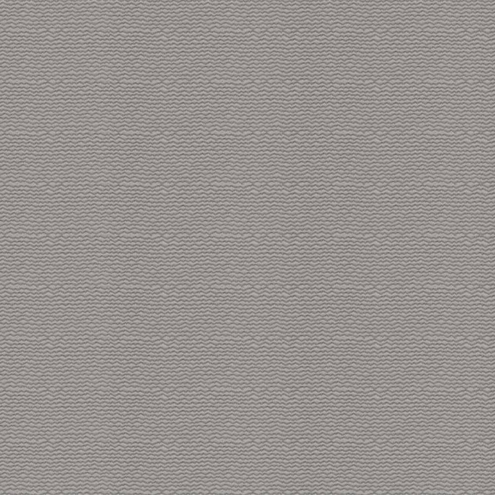 Close-up of neutral light-gray upholstery fabric showing a fine horizontal wavy texture; 27% cotton, 73% polyester blend suitable for sofas.