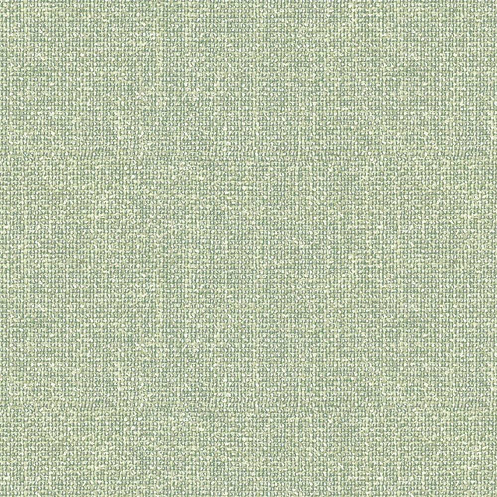 Close-up of light sage green woven upholstery fabric in 100% polyester showing a subtle heathered texture, presented as a sofa fabric sample.