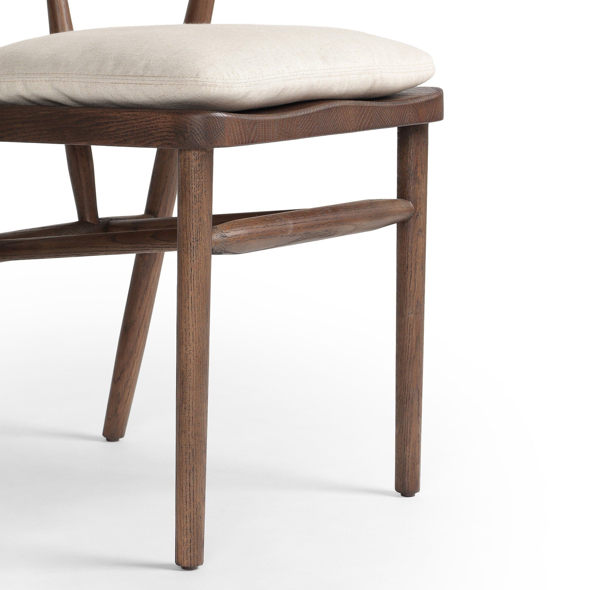 Harmonie Dining Chair with Cushioned Seat and C-Back in Rope
