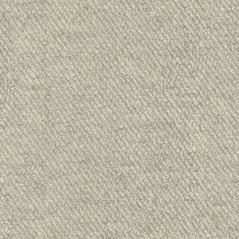 Close-up of cream textured upholstery fabric showing a tight looped weave, ideal for sofas; fabric blend: 10% wool, 15% linen, 20% viscose, 17% acrylic, 38% polyester.