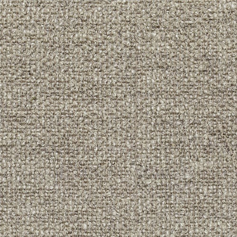 Close-up of neutral beige looped upholstery fabric showing a textured woven surface; 25% wool, 45% acrylic and 30% triacetate, suitable for contemporary sofa upholstery.
